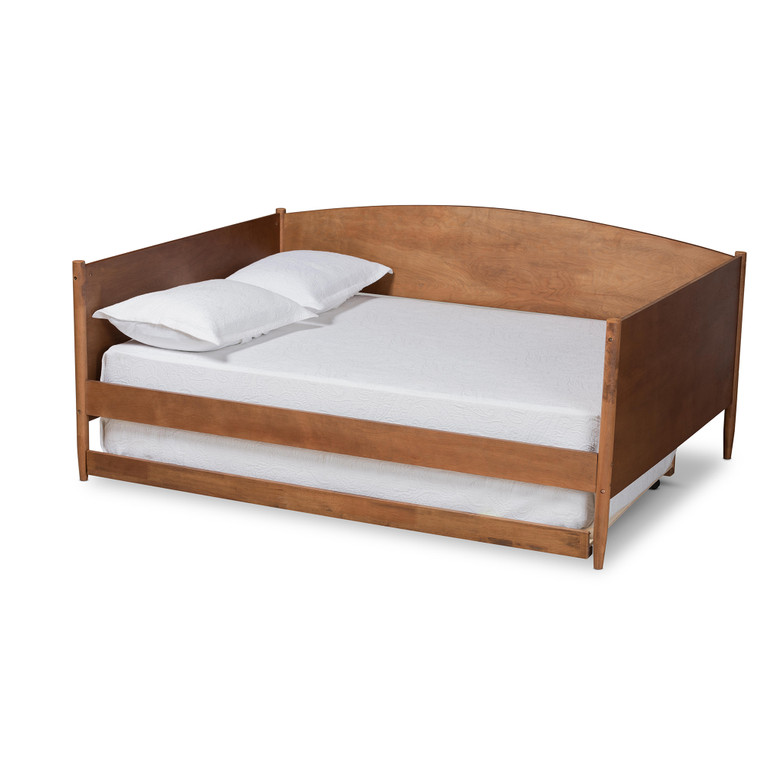 Selev Mid-Century Modern Full Daybed with Trundle