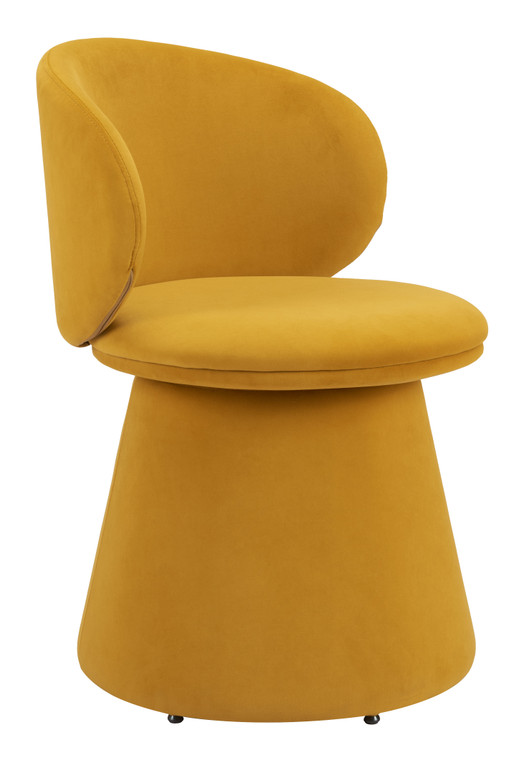 Oliver Swivel Dining Chair | Orange