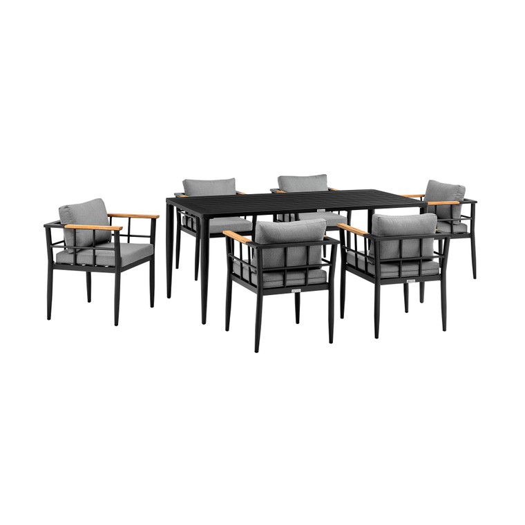 Beowulf Outdoor Patio 7-Piece Dining Table Set