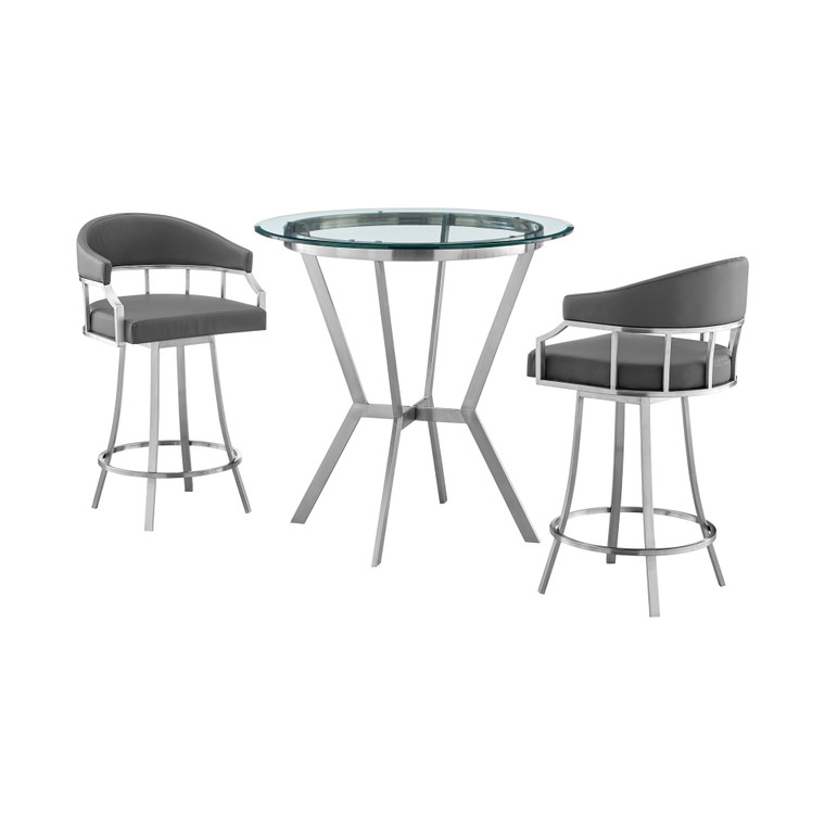 Naomi and Valerie 3-Piece Counter Height Dining Set