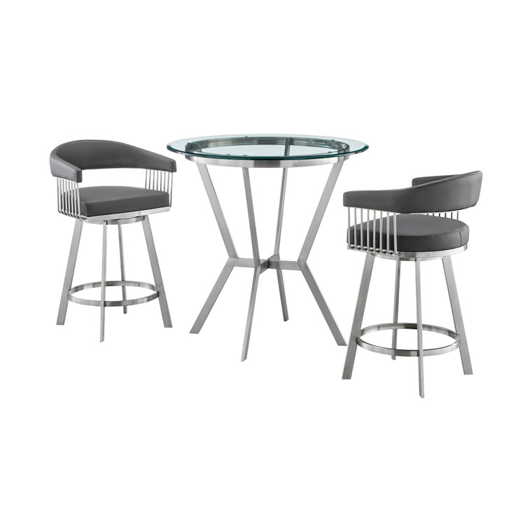Naomi and Chelsea 3-Piece Counter Height Dining Set