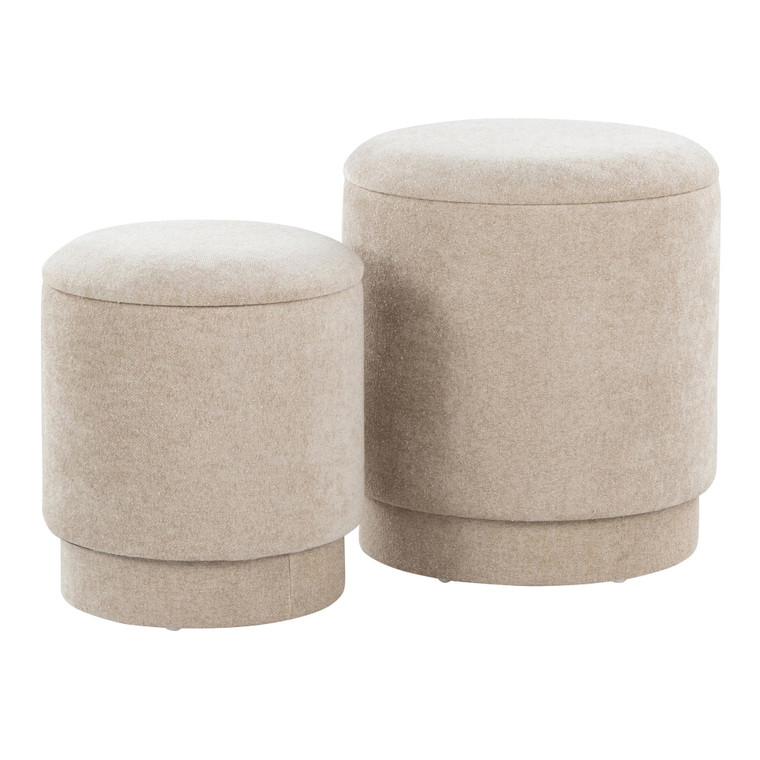 Monza Upholstered Ottoman Set