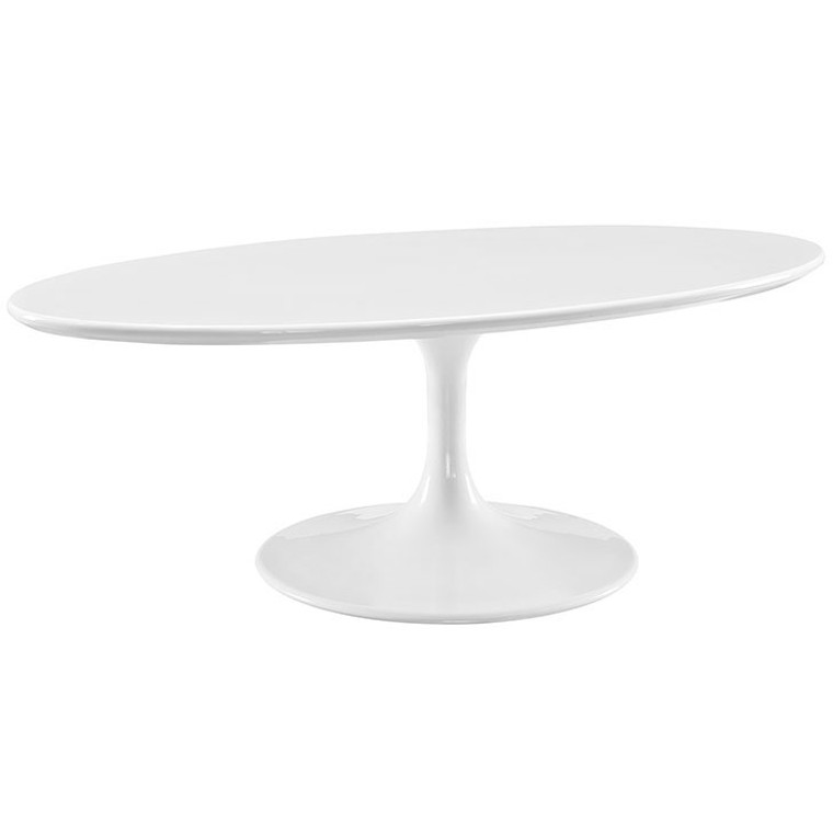 Odyssey 48'' Oval Coffee Table | White