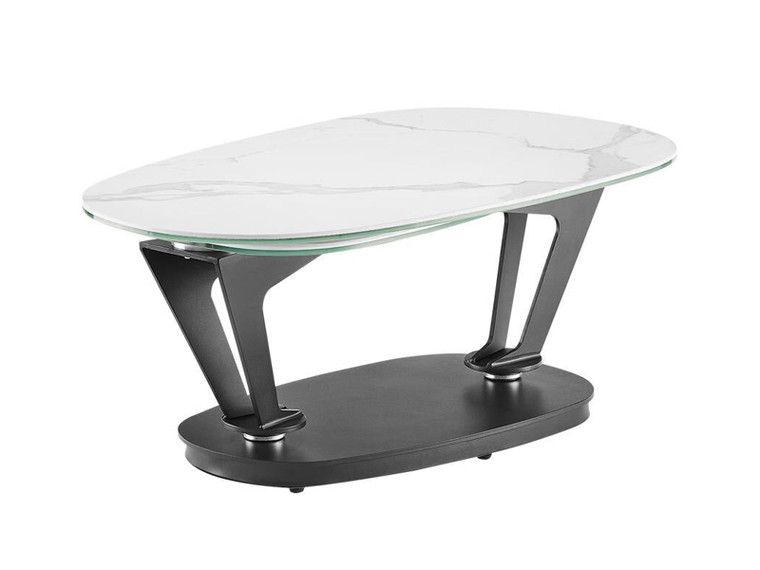 Leaf Swivel Coffee Table | White