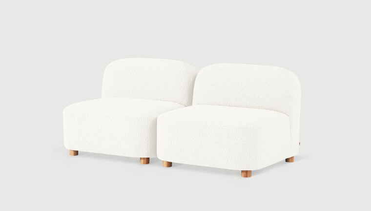 Circuit Modular 2-Pc Armless Sofa