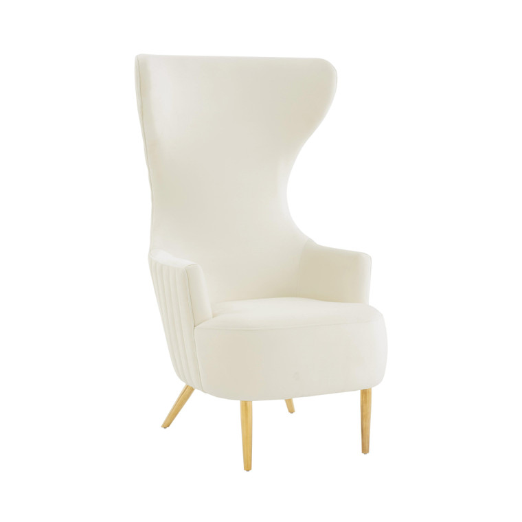 Julia Channel Tufted Wingback Chair