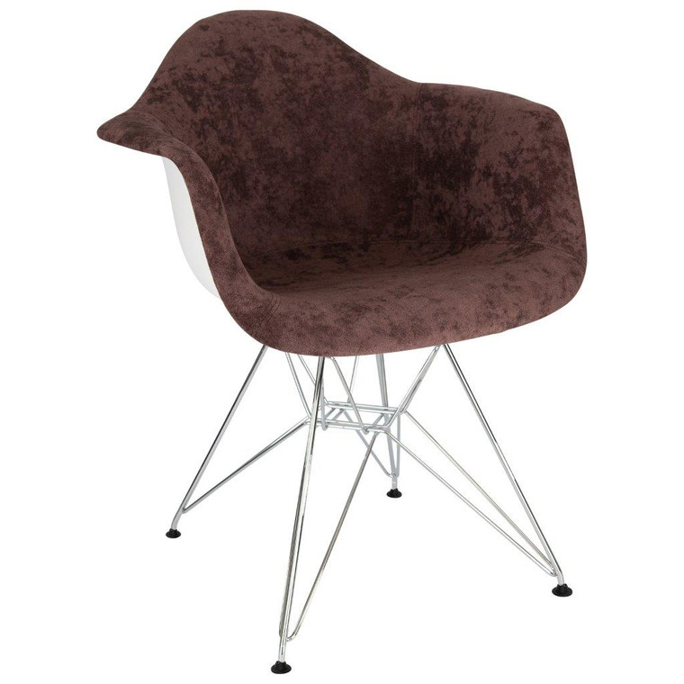 Willowby Velvet Eiffel Metal Base Accent Chair