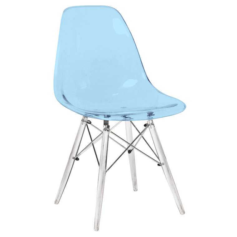 Dever Molded Side Chair with Acrylic Base