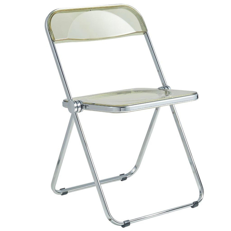 Lindon Acrylic Folding Chair With Metal Frame