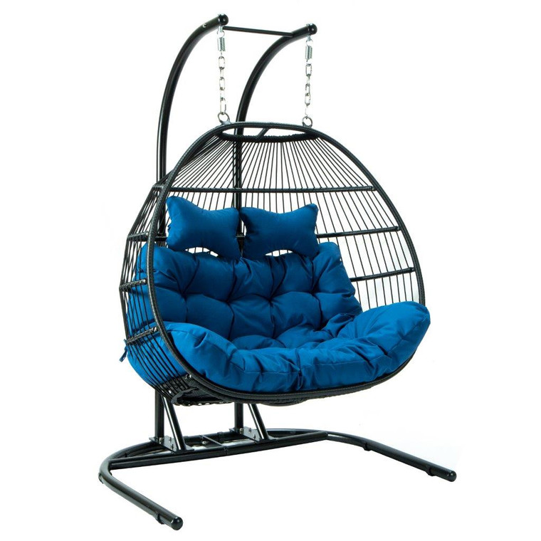 Wisteria 2 Person Double Folding Hanging Egg Swing Chair