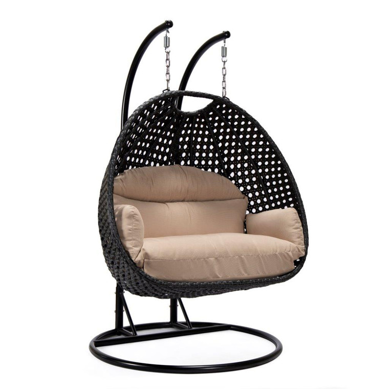 Mendosa Carbon Wisteria Hanging 2 person Egg Swing Chair