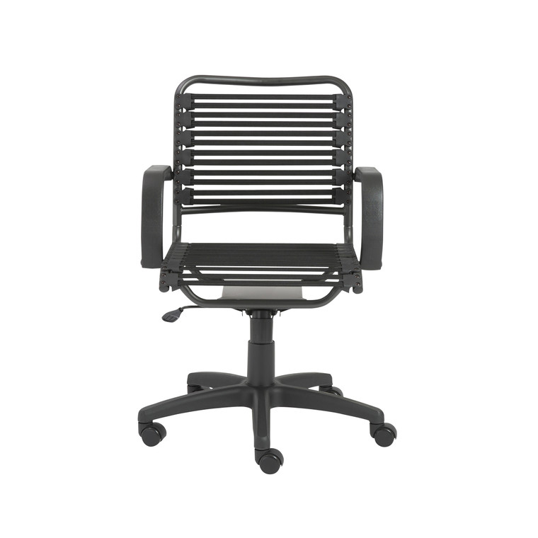Bungie Flat Mid Back Office Chair | Black