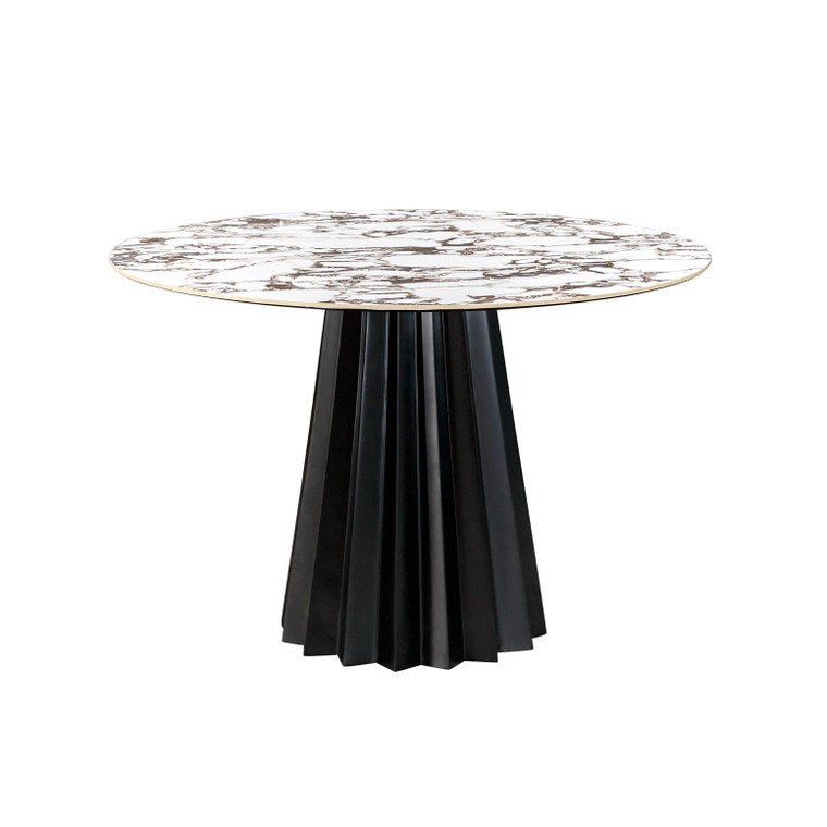 Jubilee Marble Ceramic 47" Round Dining Table