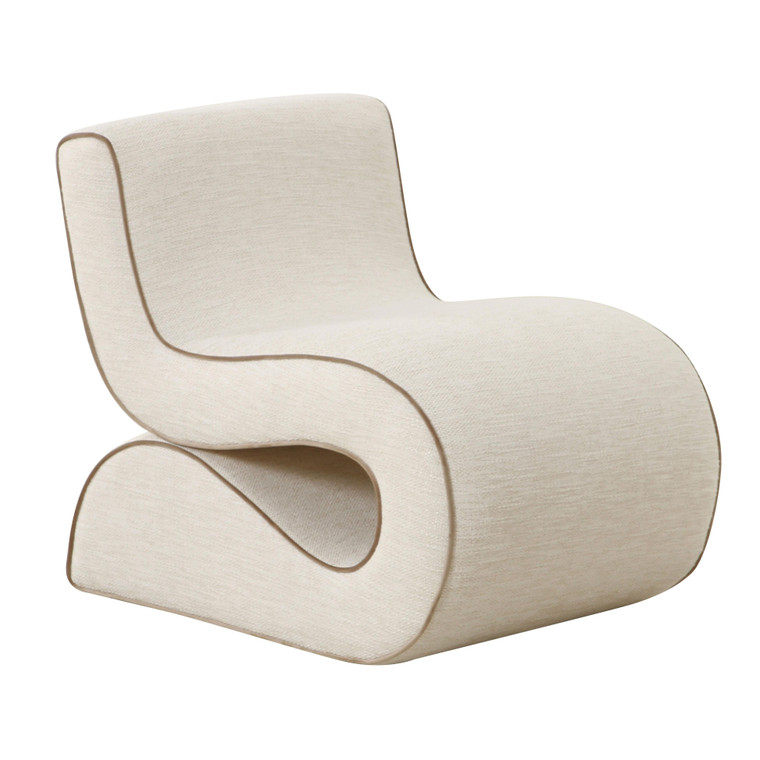 Sapphire Cream Basketweave Accent Chair