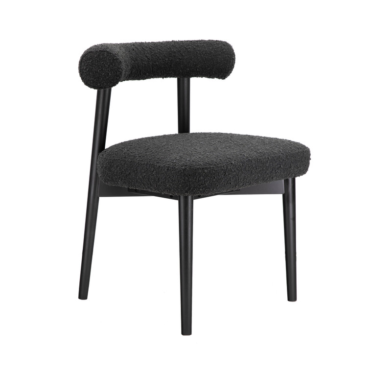 Spark Black Boucle Side Chair