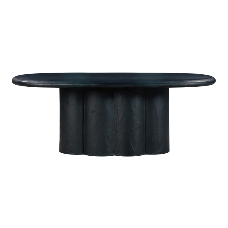 Elsa Faux Plaster Oval Dining Table