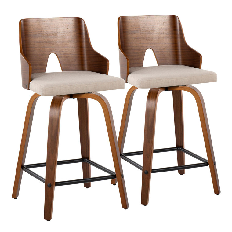 Aria 24" Fixed-Height Counter Stool |  Set Of 2