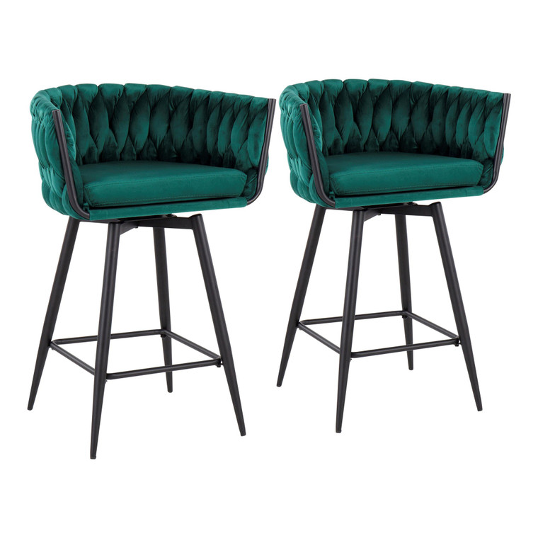 Braided Reeves Counter Stool |  Set Of 2
