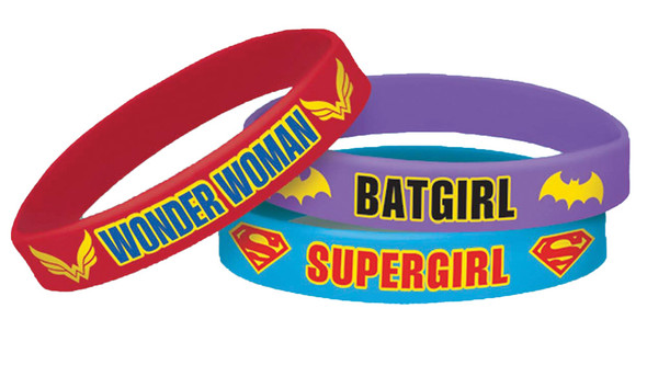 AmScan Dc Superhero Girls Bracelet - Pack of 4