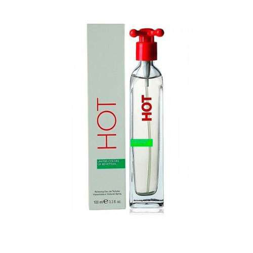 BENETON HOT WOMEN 3.4 OZ. EDT SP CLEAR BOX / 715387003000