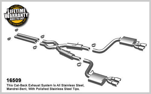 08-   Challenger 6.1L Hemi Cat Back Kit