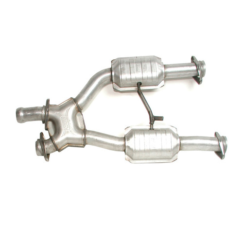 2-1/2 Off-Road Mid Pipe w/Converters - GT/Cobra