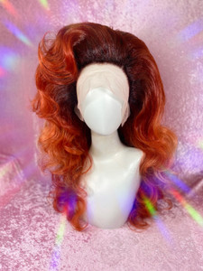 READY 2 SHIP The GingerBread Sale - "Spiced Ginger" - EXTRA high density dark rooted red/ginger with light tips styled up big and lush!