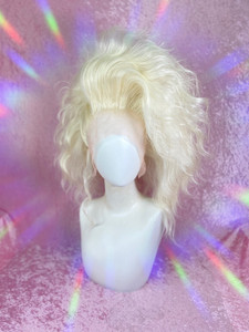 READY 2 SHIP MidSumma Sale - "Blondes have more fun" - fab side slicked platinum blonde with modern corksrew curl styled up BIG!
