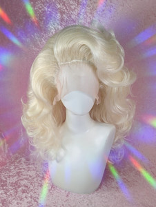 READY 2 SHIP  - "B.B.B (Big blonde & Beautiful)" - classic big platinum blonde blowout