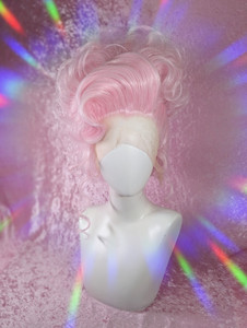 Ready 2 SHIP SALE! - "Bump in the Night!" fab updo in pastel pink GLOW-in-the-DARK