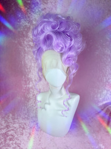 Ready 2 SHIP! - "LavenDazed!" - lush pastel lavender in cutesy and demure fluffy updo
