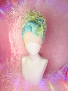 Ready 2 SHIP! - fab mermaid ombre sculpted updo with iridescent  tinsel. 