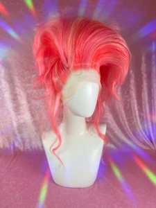 Pretty in Pink Sale - "Pinkety Pinks!" - fluffy updo in mixed pink wig, unique colour. 