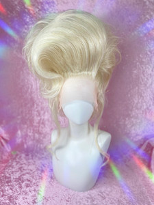 READY 2 SHIP - "You betta do UP DO!" Platinum blonde tinsel in fab Fluffy updo!