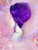 READY 2 SHIP - "Purple people Eat Her!" - Fab and HUGE purple tinsel updo. 