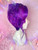 READY 2 SHIP - "Purple people Eat Her!" - Fab and HUGE purple tinsel updo. 