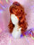 READY 2 SHIP The GingerBread Sale - "Gingerella" - fab ginger auburn with slicked up sides  with lush and big fluffy fringe