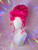 Ready 2 SHIP! - Hot/Neon Pink fab sculpted updo