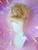 Ready 2 SHIP! - "Golden Sands" - Fab lush Pamela Updo with soft fringe in a mixed blonde with gold tinsel.