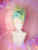 Ready 2 SHIP! - fab mermaid ombre sculpted updo with iridescent  tinsel. 