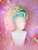 Ready 2 SHIP! - fab mermaid ombre sculpted updo with iridescent  tinsel. 