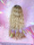 Ready 2 SHIP! - "Beached as Sis" - Beachy wave mixed blonde slicked high ponytail - Mesh cap construction. 