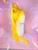 Ready 2 SHIP! Double & Tails Sale - "Moon Prism POWER! " - All slicked up 40 inch ponytail in Yellow with set solid wiggly details.