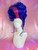 Ready 2 Ship Insta Auction- "Blue Updo" with custom pink streak