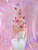Ready 2 Ship Very Merry Sale - "Pink Christmas Tree!" - One-of-a-kind sculptured pink tinsel wig with set solid wiggly bits, battery operated in built lights with decorations