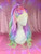 Ready 2 Ship - Pride SALE! - "Pastel Sparkle Ponytail" with AB Crystals