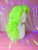Ready 2 Ship SBE insta sale  - "Sultry Slurm" Neon green classic big vintage hair