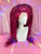 Mini Chrissy SALE - "Hot Pink Christmas!"- FULL tinsel lace front wig teased up big, soooo swishy!
