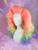 Ready 2 Ship NEW YEAR sale! - "Pastel Dreams"-  beautiful Pastel rainbow ombre wig, roller set and styled up big and lush