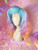 READY 2 SHIP! -  Beautiful Pastel ombre rainbow set and teased up into classic big drag hair. 